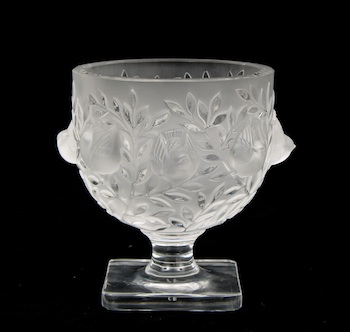 Appraisal: A Lalique Vase Elizabeth A Lalique Vase Elizabeth cast glass