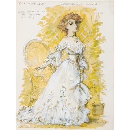 Appraisal: Desmond Heeley British b Costume Design for Beverly Sills as