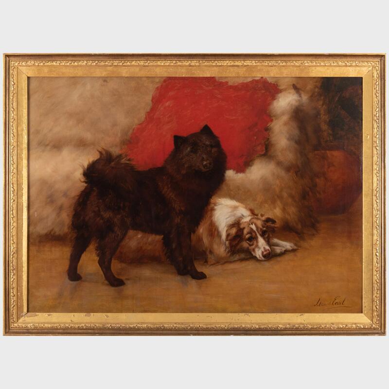 Appraisal: Maud Earl - Study of a Black Chow and a