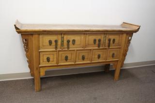 Appraisal: Chinese Altar Table w Drawers Chinese Altar Table w Drawers