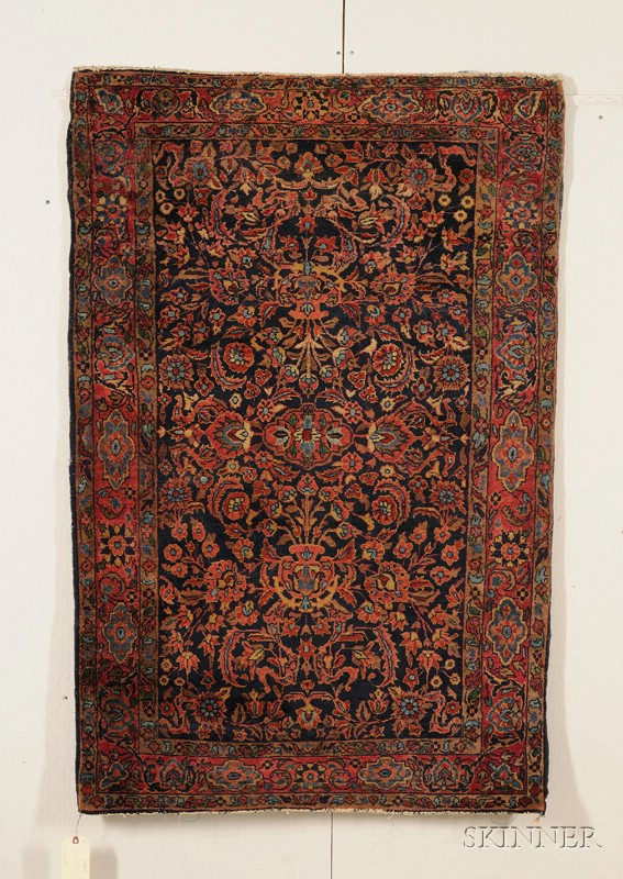 Appraisal: Sarouk Rug West Persia early th century some edge curling