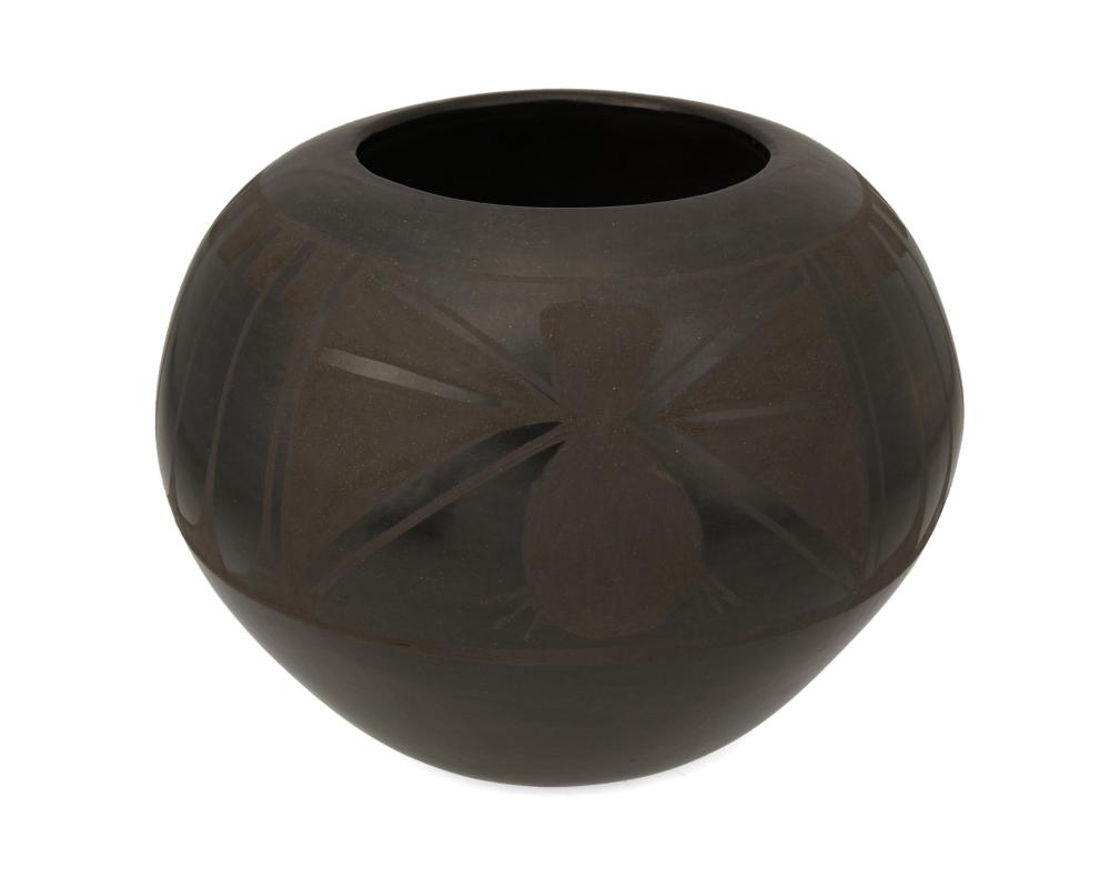 Appraisal: Carmelita Dunlap - San Ildefonso Pueblo A Pueblo blackware pottery