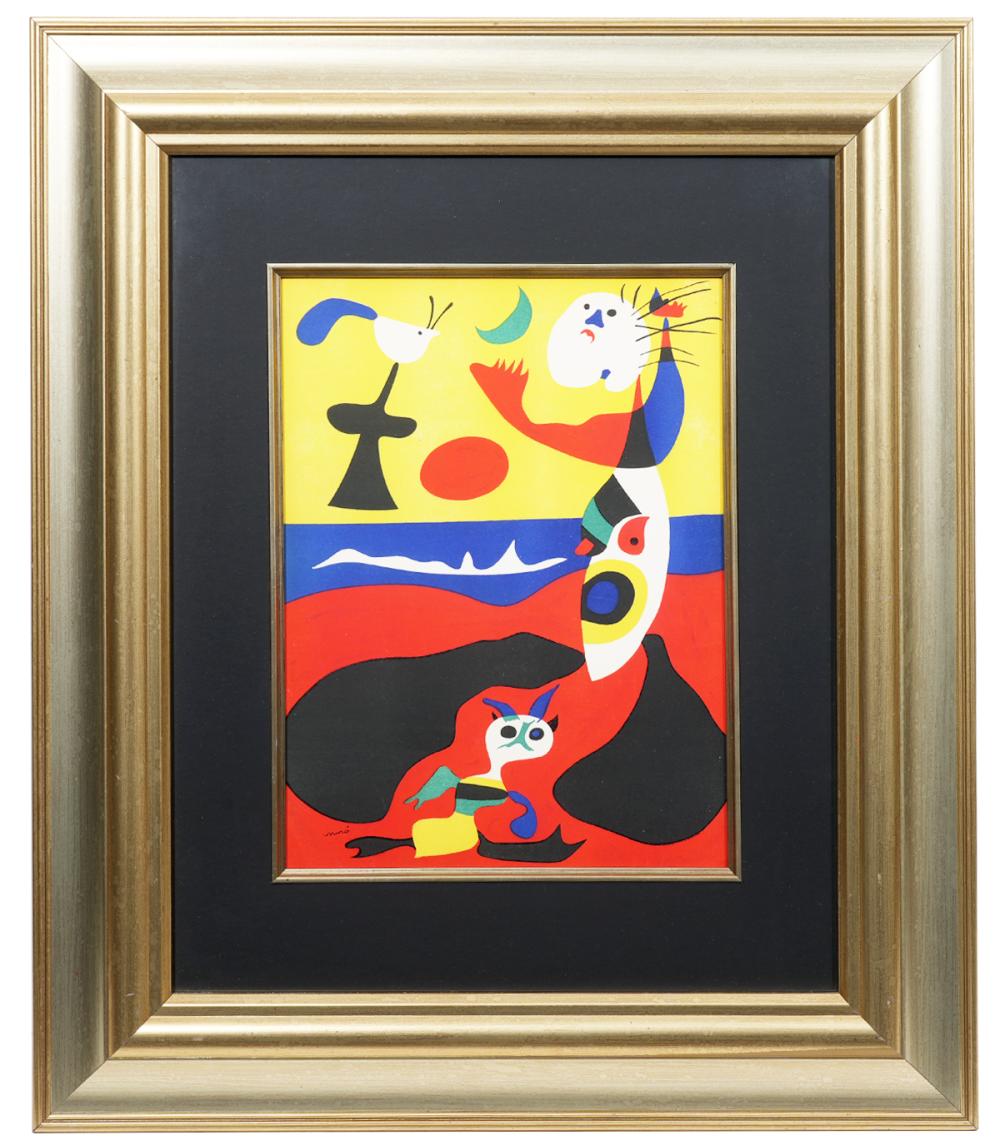 Appraisal: JOAN MIRO 'SUMMER ' LITHOGRAPH ON PAPERJoan Miro Spain -