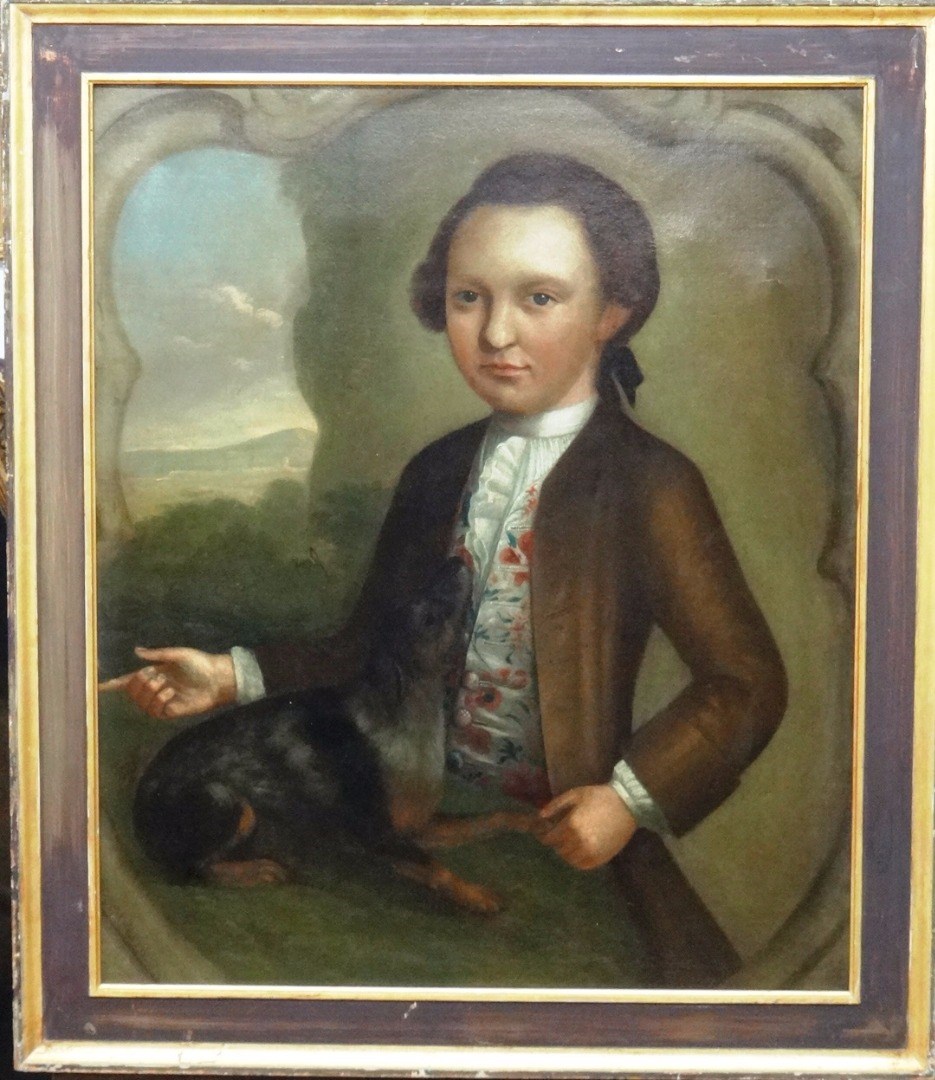 Appraisal: Continental School th century Portrait of a young boy with