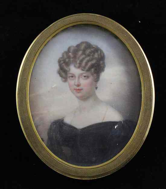 Appraisal: Jean-Fran ois G rard Fontallard - oil on ivory Miniature