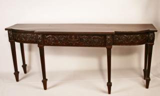 Appraisal: TH C ADAMS CARVED MAHOGANY SERVING BOARD ADAMS CARVED MAHOGANY