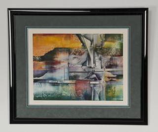 Appraisal: Gail Perazzini signed lithograph 'Invisible Cities' Gail Perazzini American active