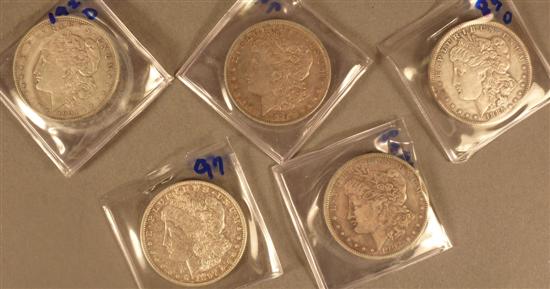 Appraisal: Lot of Morgan Silver Dollars -O -D