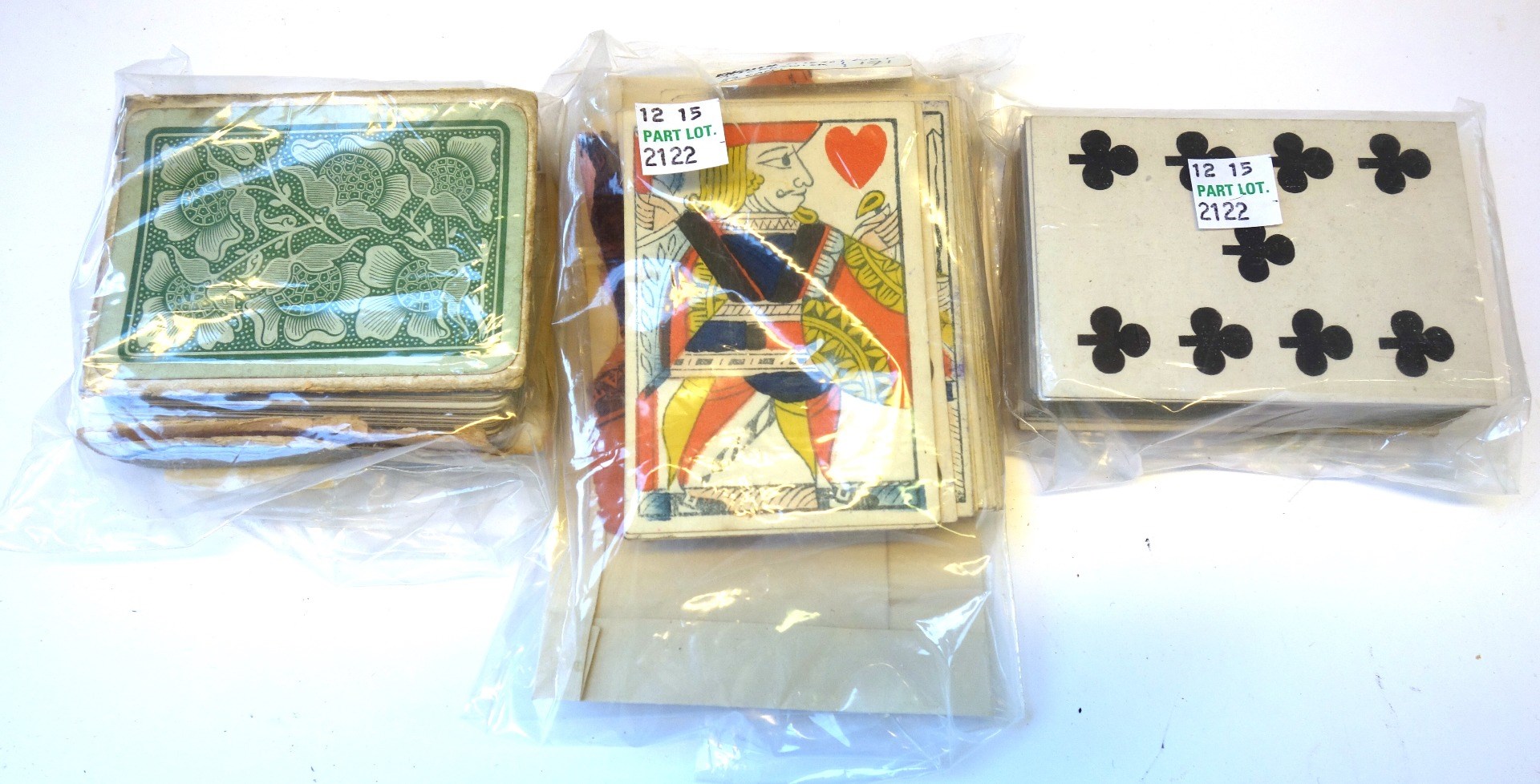 Appraisal: A set of English playing cards by Thomas Creswick circa