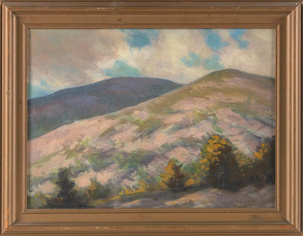 Appraisal: CHARLES HENRY RICHERT MAINE MASSACHUSETTS - MOUNTAINOUS LANDSCAPE OIL ON