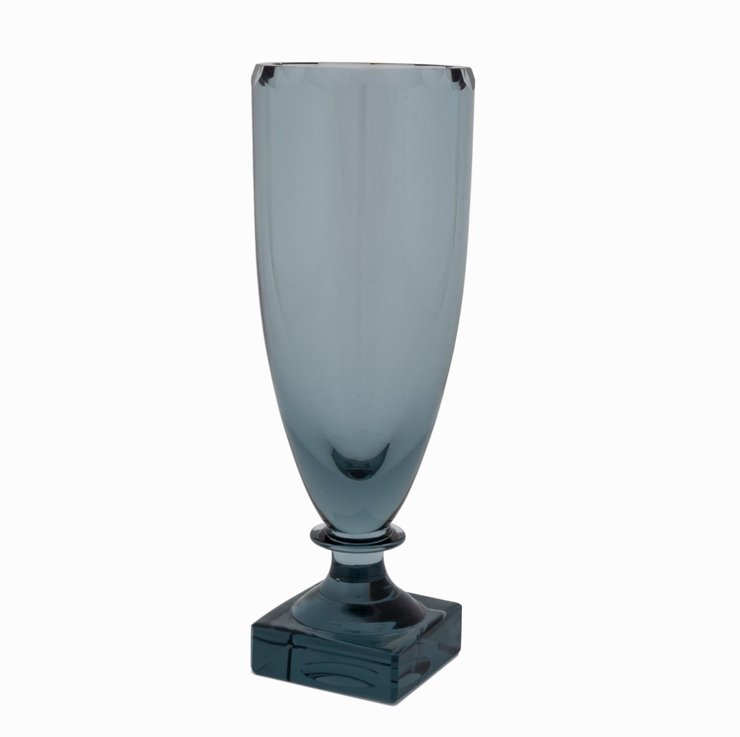 Appraisal: ELLIS BERGH FOR KOSTA FACETED ART GLASS VASE Ellis Bergh