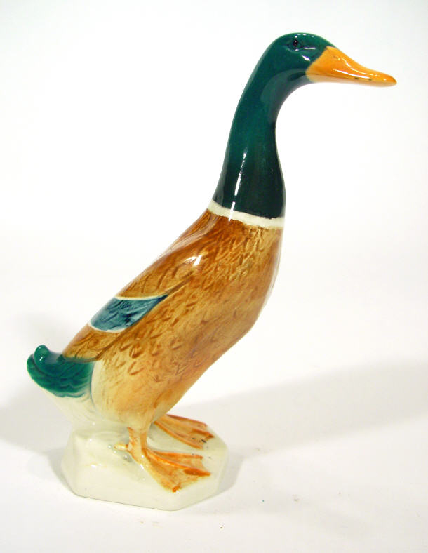 Appraisal: Hand painted Beswick duck numbered - printed factory marks to