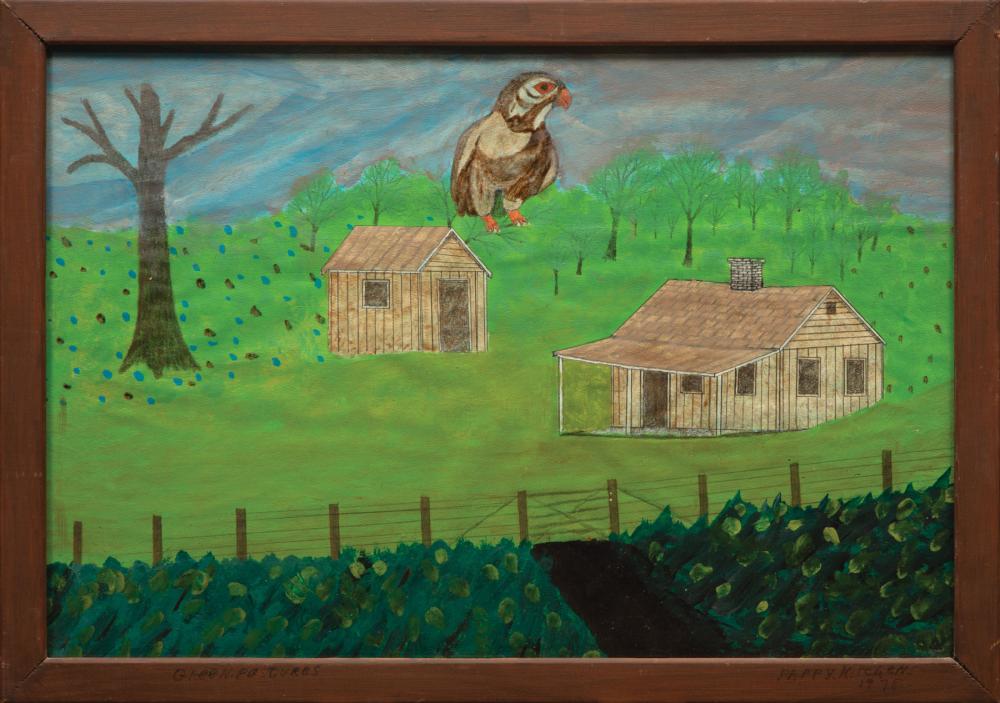 Appraisal: Oscar William Pappy Kitchens American Mississippi - Green Pastures acrylic