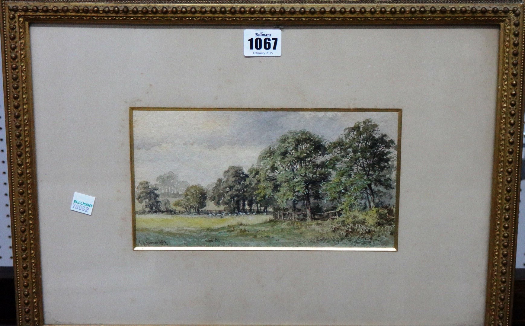 Appraisal: Charles Harmony Harrison - Wooded landscapes two watercolours both signed