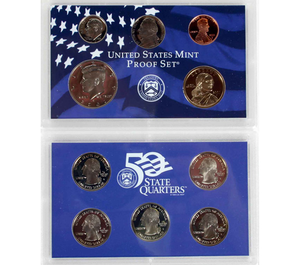 Appraisal: U S Mint Proof Set w State Quarters Box COA