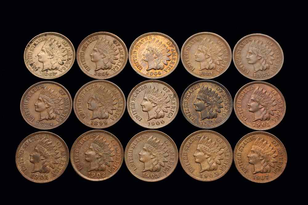 Appraisal: COINS - Lot of Indian Head pennies ungraded some red