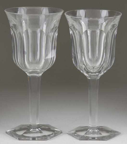 Appraisal: Baccarat Compiegne Crystal Wine Goblets stemmed with wide fluting all