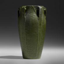 Appraisal: Ruth Erickson for Grueby Faience Company EXCEPTIONAL FIVE-HANDLED FERN VASE