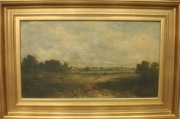 Appraisal: Country landscape x oil on canvas SLR W Williams Artist