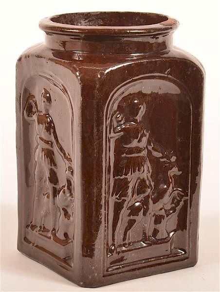 Appraisal: th Century Glazed Redware Storage Jar th Century Glazed Redware