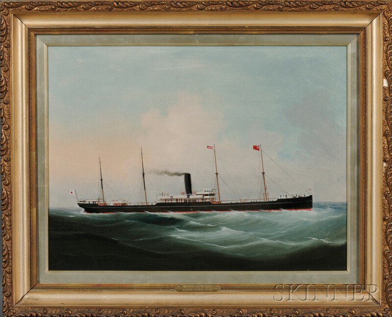 Appraisal: China Trade School th Century Portrait of the Steam Vessel