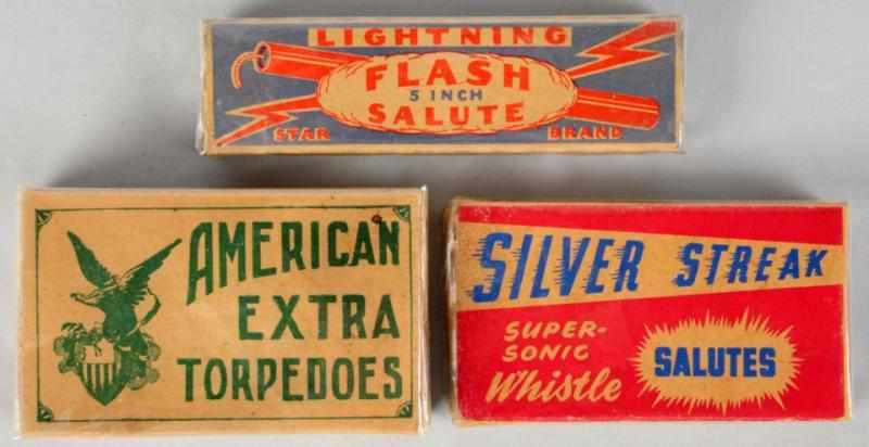 Appraisal: Lot of Firecracker Packs Includes American Extra Torpedoes Silver Streak