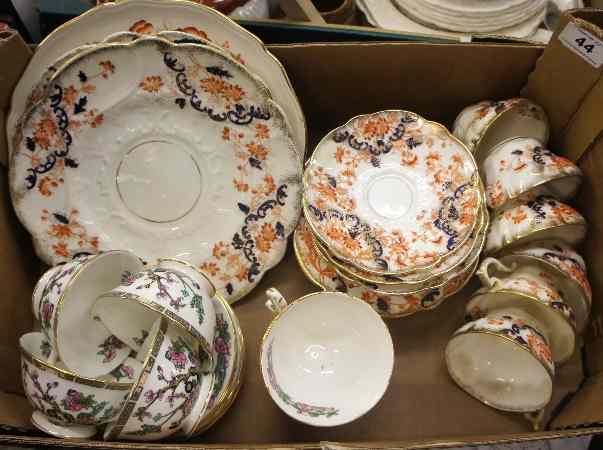 Appraisal: Tray of Gold Lustre Tea Service comprising Plates Cups etc