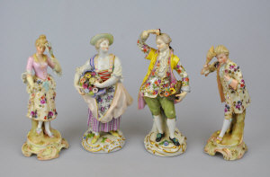 Appraisal: A pair of late th century Meissen figures of a