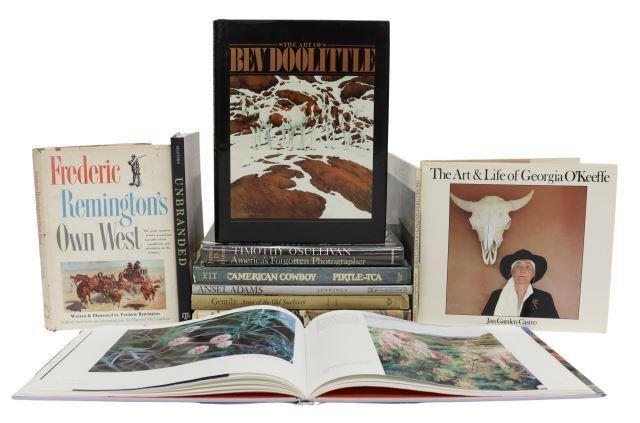 Appraisal: lot of Coffee table books on the subject of Western