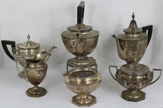 Appraisal: PIECE STERLING SILVER TEA AND COFFEE SERVICE BYGOODNOW JENKS BOSTON