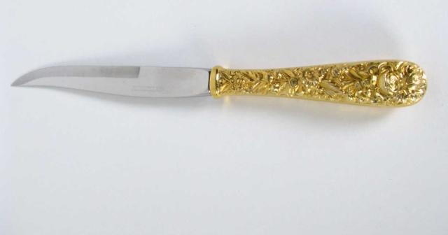 Appraisal: Kirk Repousse Sterling Vermeil Steak Knives