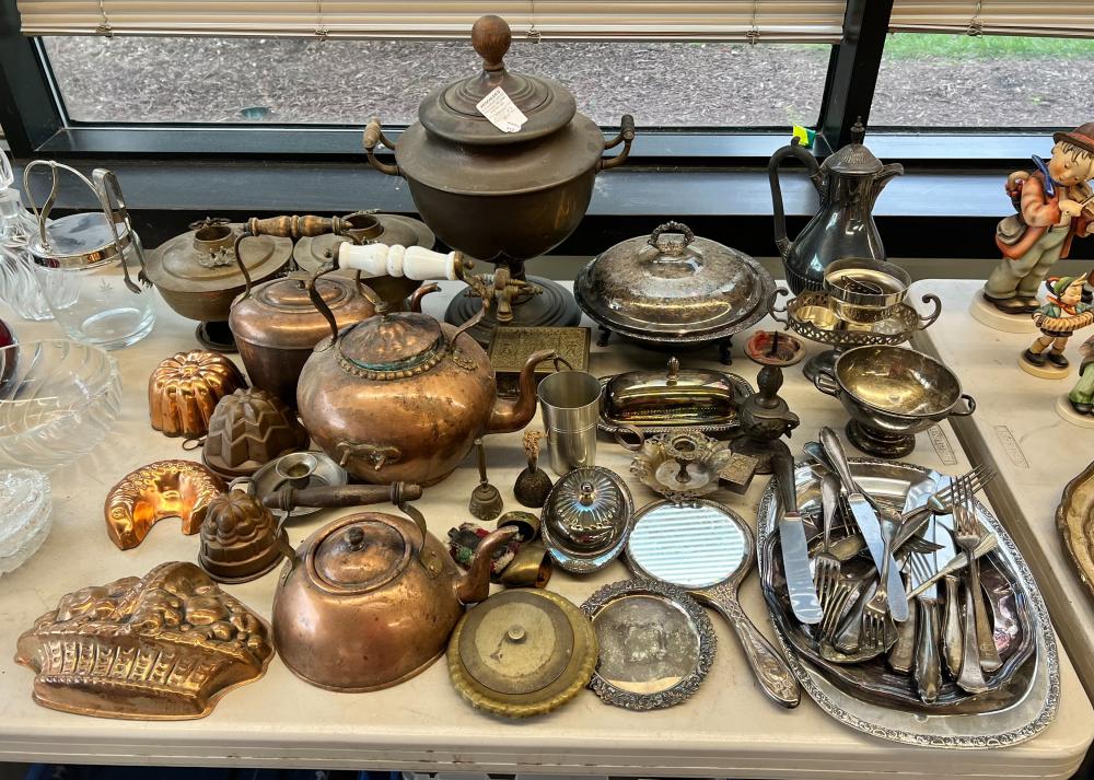 Appraisal: GROUP OF ASSORTED COPPER AND METALWARE INCLUDING TEA URN AND