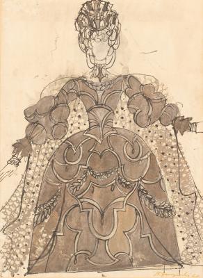 Appraisal: Nicholas Georgiadis - Design for the Queen Mother's Costume in