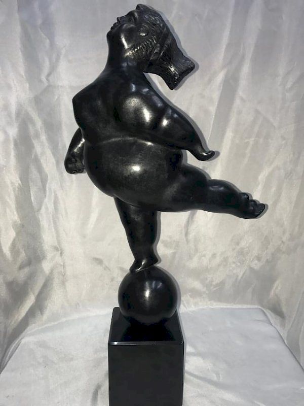 Appraisal: COLOMBIAN BRONZE SCULPTURE FERNANDO BOTERO Colombian Bronze Sculpture Fernando Botero