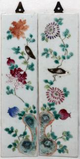 Appraisal: PAIR OF CHINESE PORCELAIN PANELS H '' W '' Hand