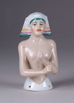 Appraisal: - GOEBEL EGYPTIAN MAN PINCUSHION A fine pin cushion depicting