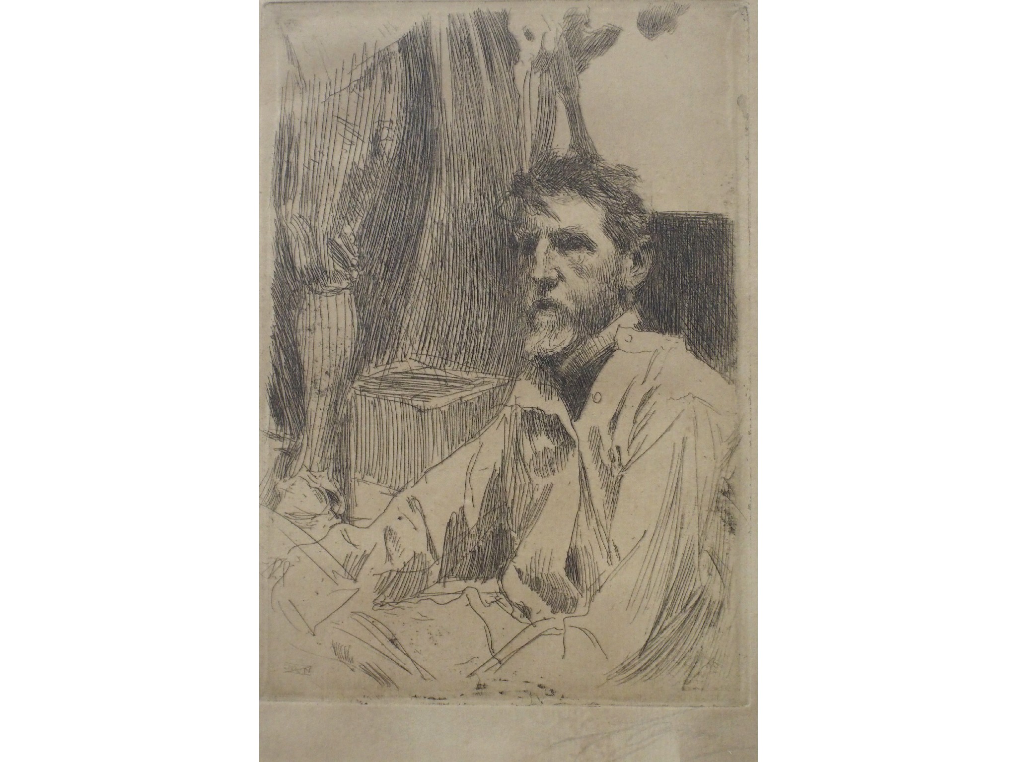 Appraisal: ANDERS LEONARD ZORN Swedish - DJOS MATS AUGUSTE SAINT GAUDENSEtching