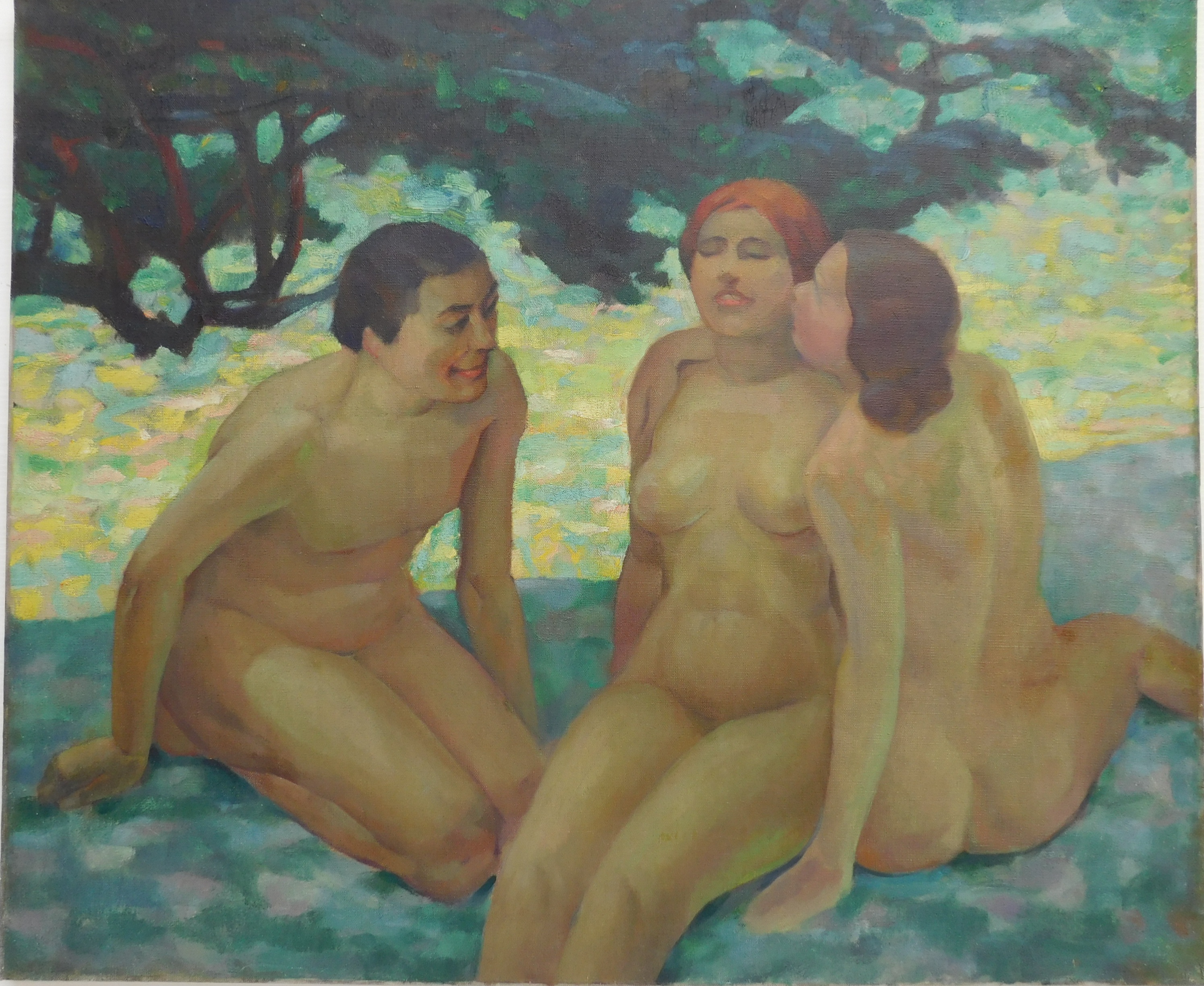 Appraisal: Paul Winchell American - Three Nudes- oil on canvas signed