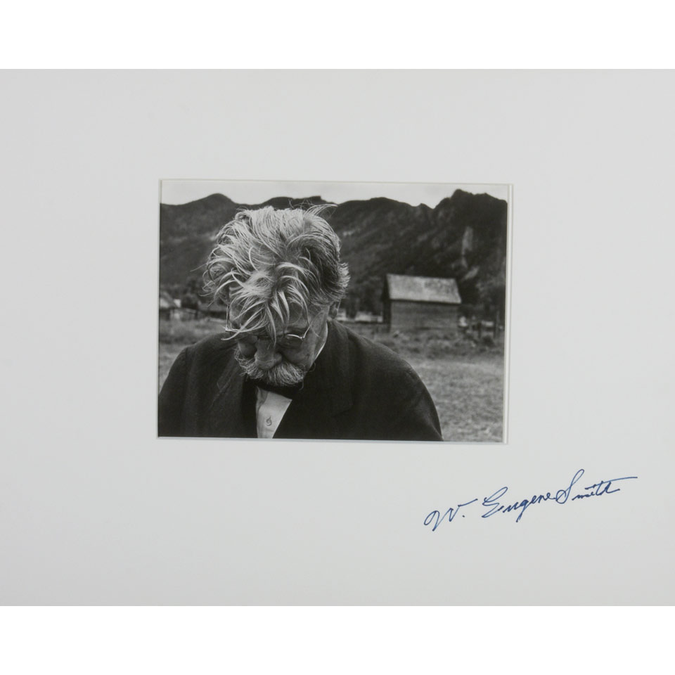 Appraisal: W Eugene Smith - American ALBERT SCHWEITZER Gelatin silver print