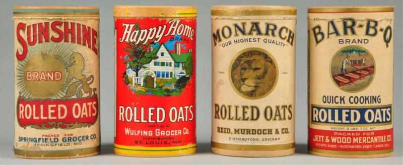 Appraisal: Lot of Rolled Oats Boxes Description Includes Happy Home Monarch