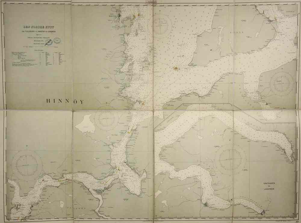 Appraisal: COLLECTION EARLY NORWEGIAN COASTAL CHARTS - Mostly ca published by