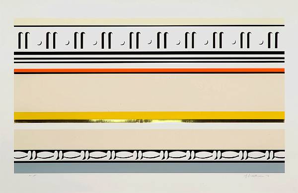 Appraisal: Roy Lichtenstein American - Entablature VIII C Silkscreen printed in