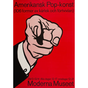 Appraisal: A Roy Lichtenstein Poster for Moderna Museet Off-set lithographic poster