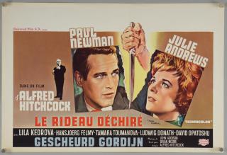 Appraisal: Torn Curtain Belgian film poster starring Paul Newman Julie Andrews