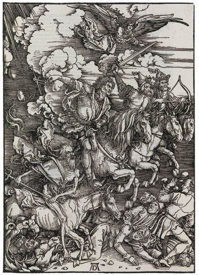 Appraisal: ALBRECHT D RER The Four Horsemen Woodcut x mm x