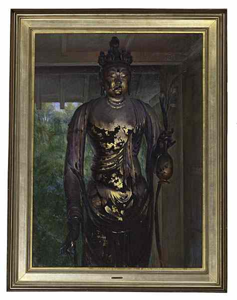 Appraisal: Ichiro Shirakawa Japanese th Century Kannon of Shorin-Ji Temple Oil