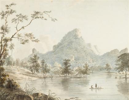 Appraisal: THOMAS DANIELL R A british - A RIVER SCENE NEAR