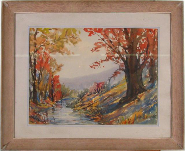 Appraisal: William Harold Hancock IN - x watercolor signed lower right