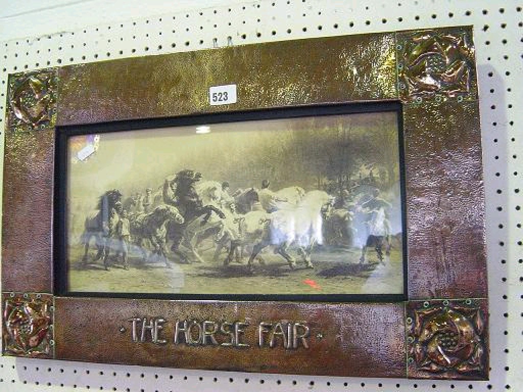 Appraisal: A late th century copper picture frame in the Arts