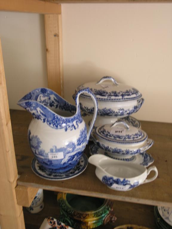 Appraisal: A Copeland Italian pattern toilet jug in and a small